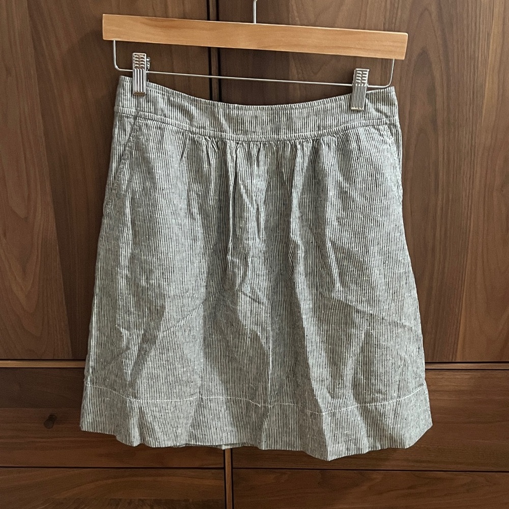 Eileen Fisher Gray A-Line Skirt
